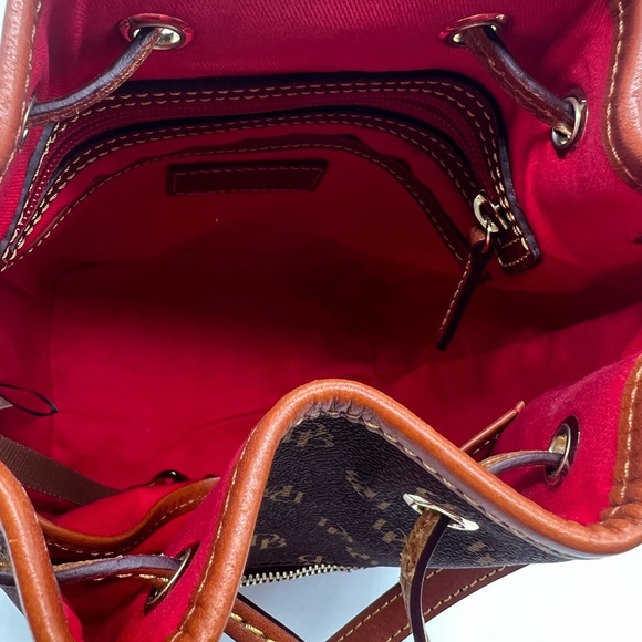 Dooney & Bourke Coated Cotton Gretta Drawstring Shoulder Bag - Picture 8 of 8